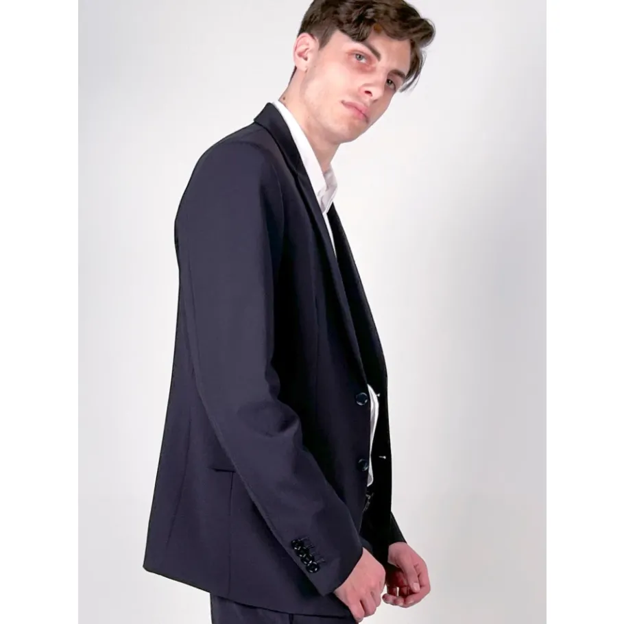 Mauro Grifoni slim fit technisch wollen pak-Heren Kostuums