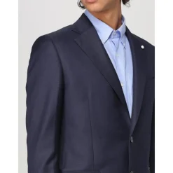 Luigi Bianchi Mantova Twee-Knoopspak-Heren Kostuums