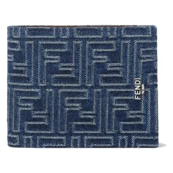 Fendi e Bi-Fold Portemonnee met Muntvak-Heren Portefeuilles