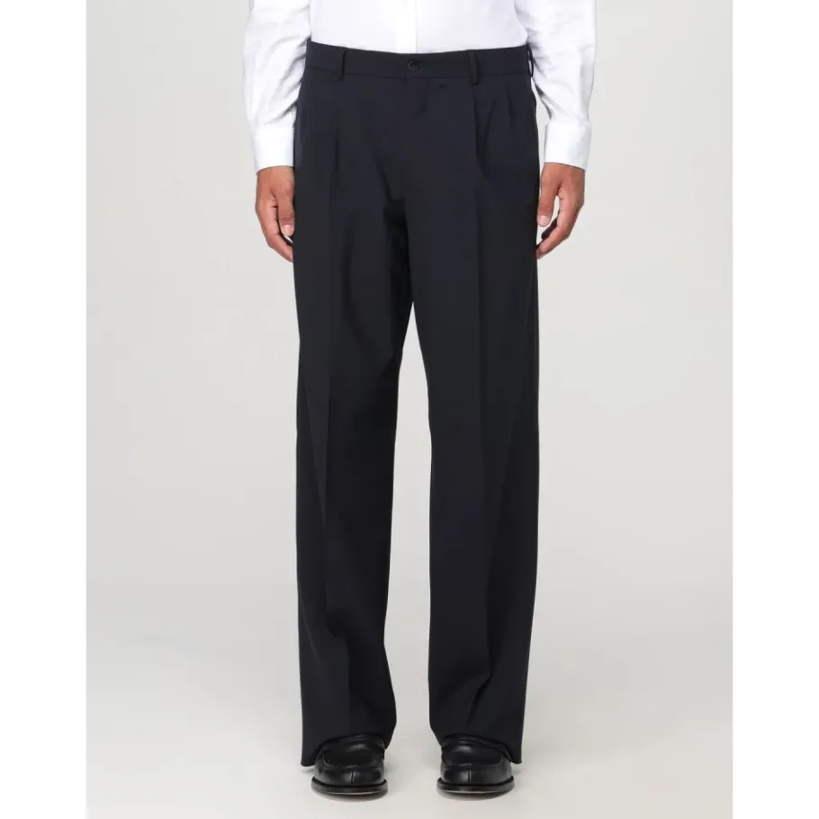 Emporio Armani e Double-Breasted Wool Stretch Jurk-Heren Kostuums