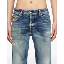 Diesel e Faded Jeans met Rafelzoom-Heren Jeans