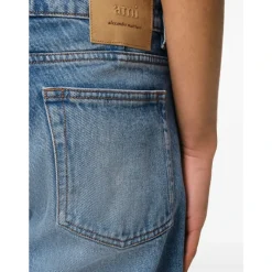 Ami Paris e Gebruikte Straight-Fit Denim Jeans-Heren Jeans