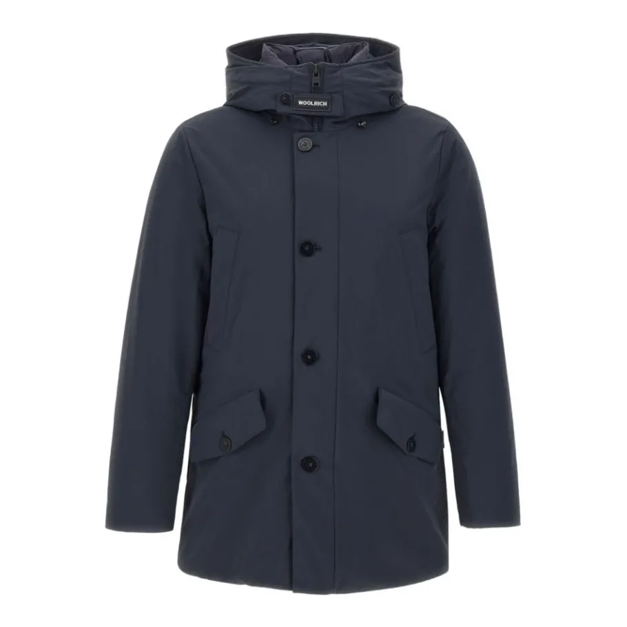 Woolrich e Hooded Jas Knoopsluiting-Heren Jassen