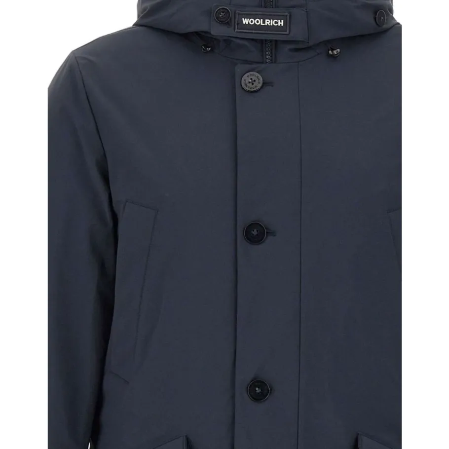 Woolrich e Hooded Jas Knoopsluiting-Heren Jassen