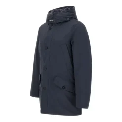 Woolrich e Hooded Jas Knoopsluiting-Heren Jassen