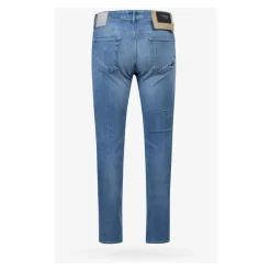 Incotex e Jeans met Suède Achterzak-Heren Jeans
