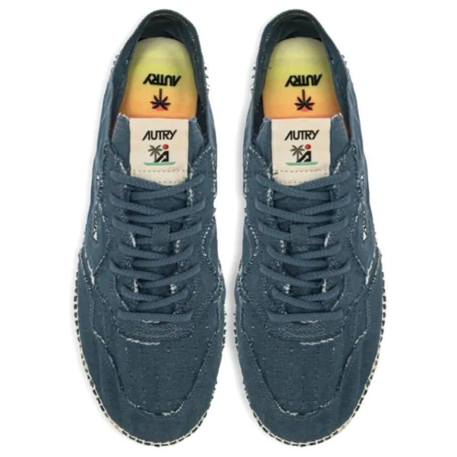 Autry e Katoenen Platte Schoenen-Heren Espadrilles