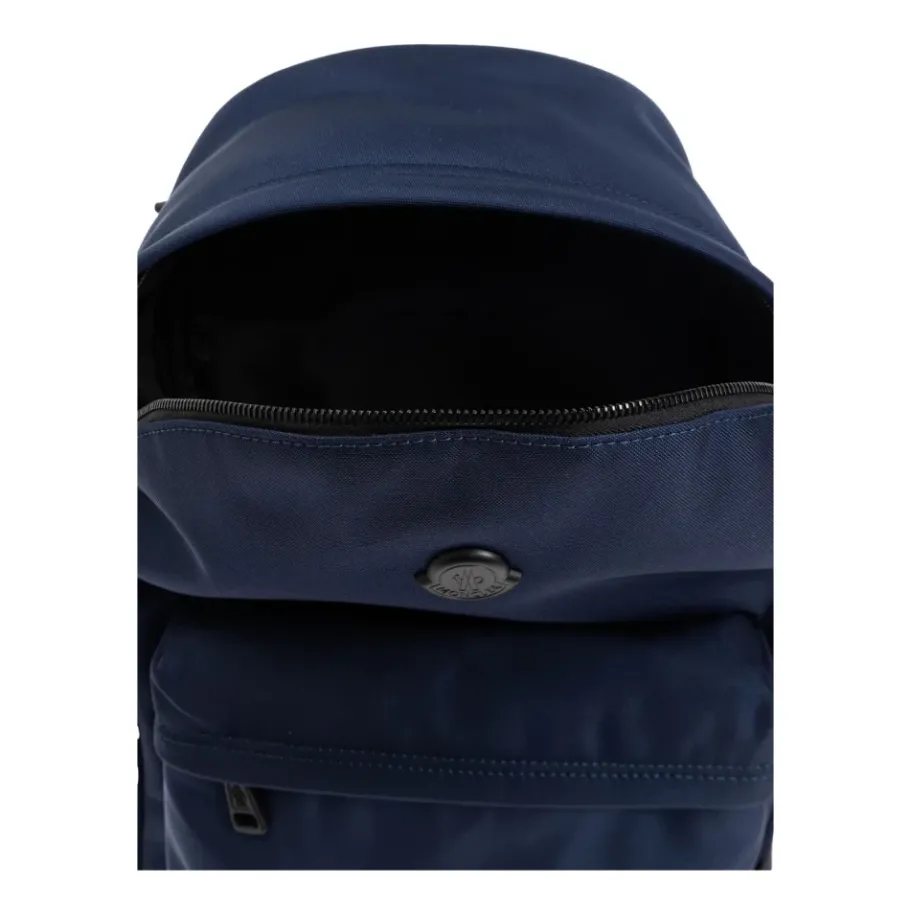 Moncler e Leren Rugzak met Koeienhuid Inzetstukken-Heren Rugzakken