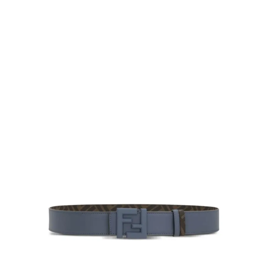 Fendi e Omkeerbare Leren Riem Vierkante FF-Heren Riemen