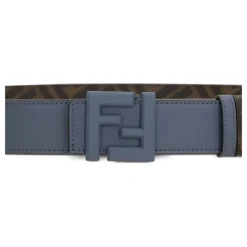 Fendi e Omkeerbare Leren Riem Vierkante FF-Heren Riemen
