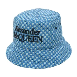 Alexander McQueen e Skull-print Emmerhoed-Heren Hoeden