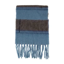 Samsøe Samsøe Blauwe Wol Mohair Sjaal-Heren Sjaals