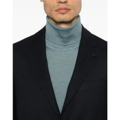 Lardini e wollen blazer met broche detail-Heren Kostuums