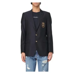 Dolce & Gabbana Blue Crest Blazer-Heren Kostuums