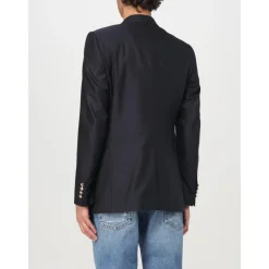 Dolce & Gabbana Blue Crest Blazer-Heren Kostuums