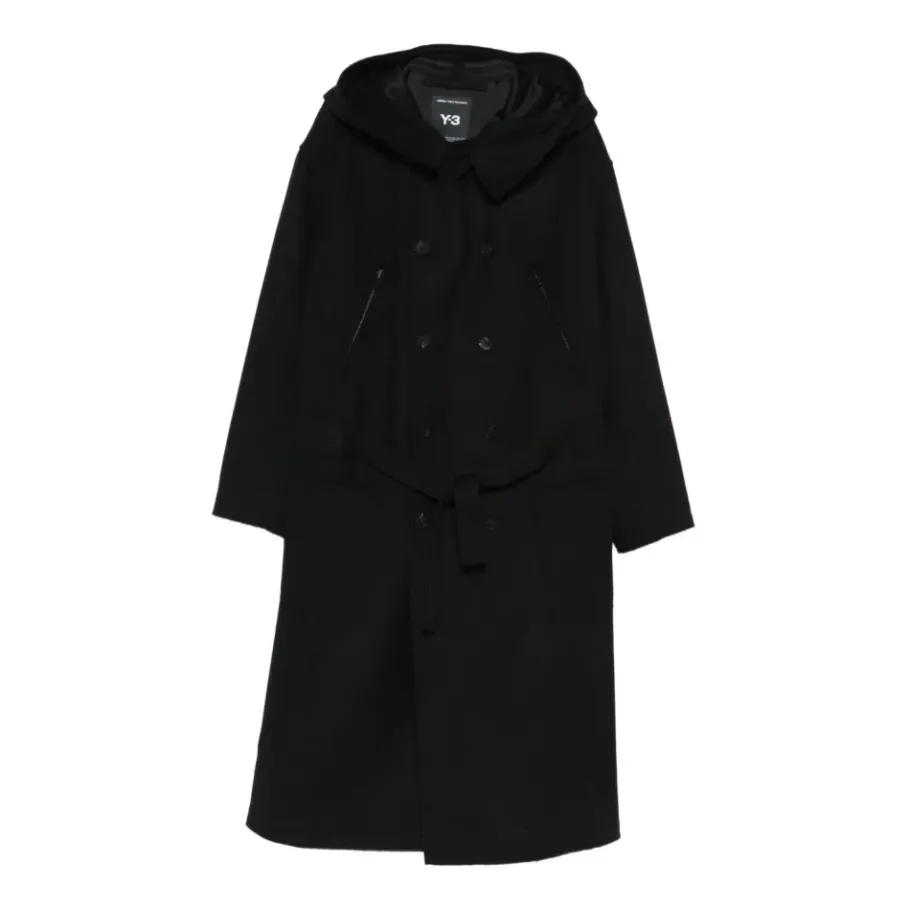 Y-3 Bonded Melton Coat-Heren Jassen
