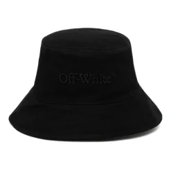 Off White Bookish Denim Bucket Hat-Heren Hoeden