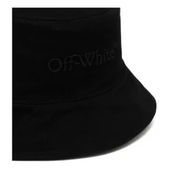 Off White Bookish Denim Bucket Hat-Heren Hoeden