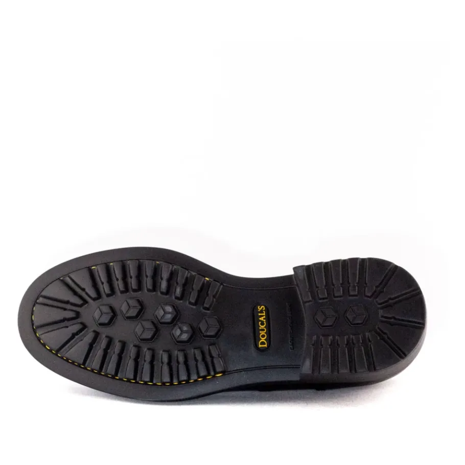 Doucal's Bordeaux Leren Derby met Rubberen Zool-Heren Nette Schoenen