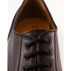Doucal's Bordeaux Leren Derby met Rubberen Zool-Heren Nette Schoenen