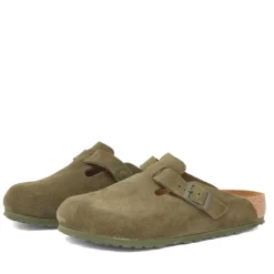 Birkenstock Boston BS Modern Suede Regular Fit-Heren Instappers & Slip Ons