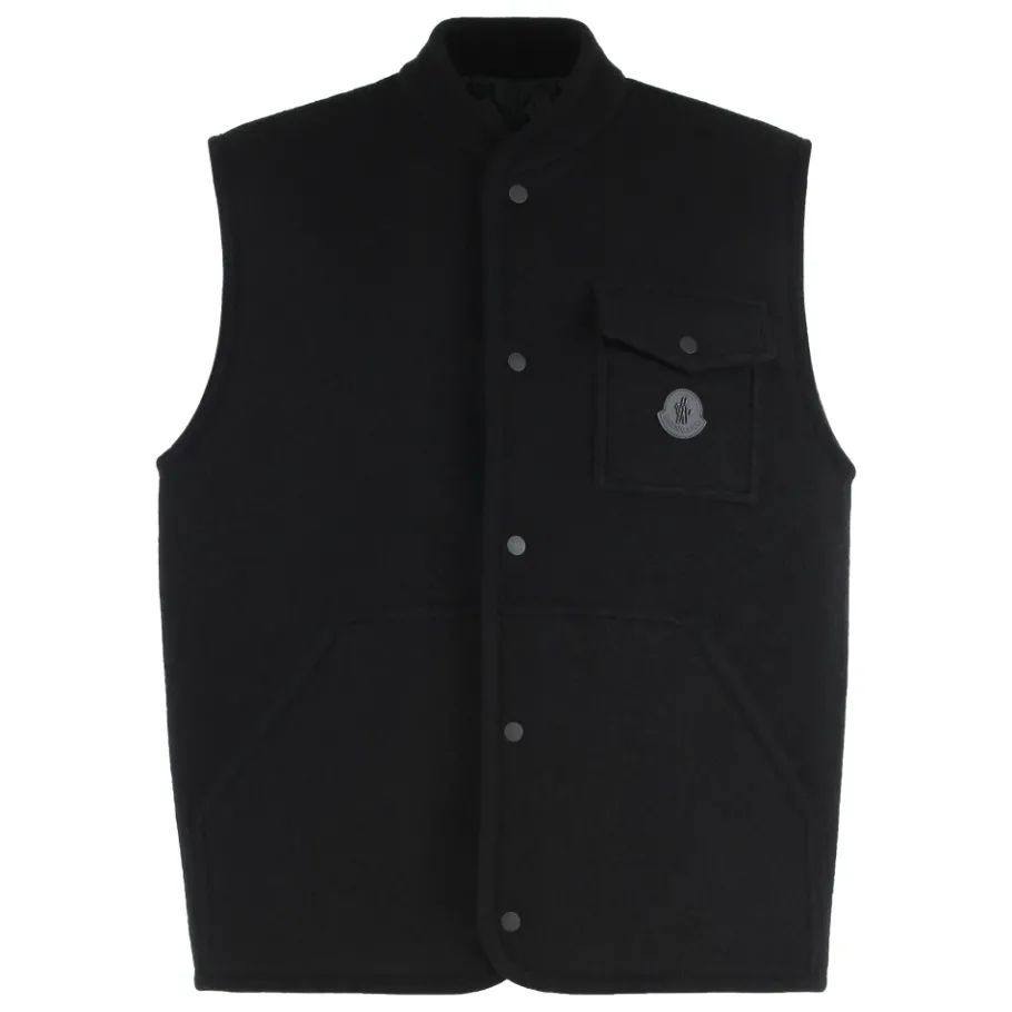 Moncler Boucle Wool Gilet-Heren Jassen
