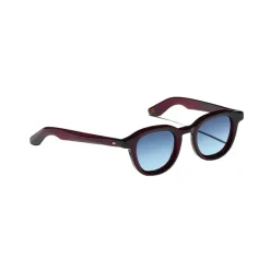 Moscot Bourgondische Zonnebril Blauwe Lenzen Vierkant-Heren Zonnebrillen