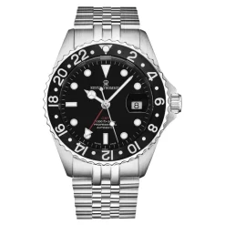 Revue Thommen Bracelet Watch Diver GMT Automatisch Horloge-Heren Horloges