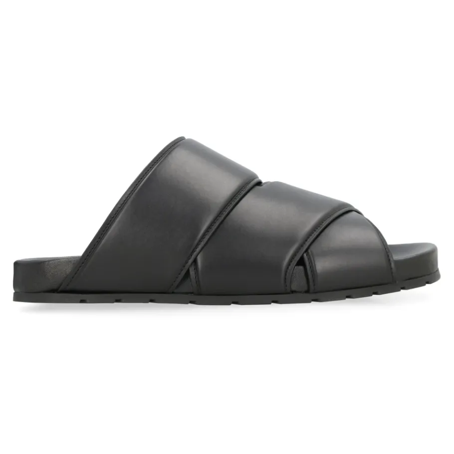 Bottega Veneta Bridge Leren Muiltjes-Heren Slippers