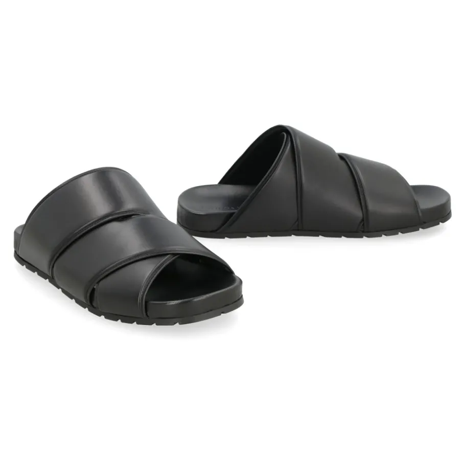 Bottega Veneta Bridge Leren Muiltjes-Heren Slippers