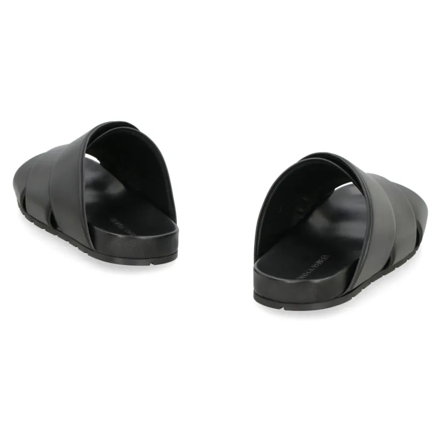 Bottega Veneta Bridge Leren Muiltjes-Heren Slippers
