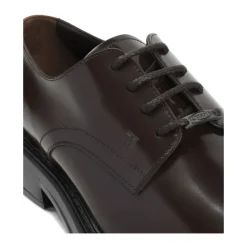 Hogan Glad Kalfsleer Rubberen Zool-Heren Nette Schoenen