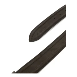 Canali Suède Rechthoekige Gesp Riem-Heren Riemen