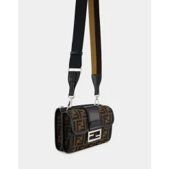 Fendi e FF Jacquard Dubbele Baguette Tas-Heren Tassen