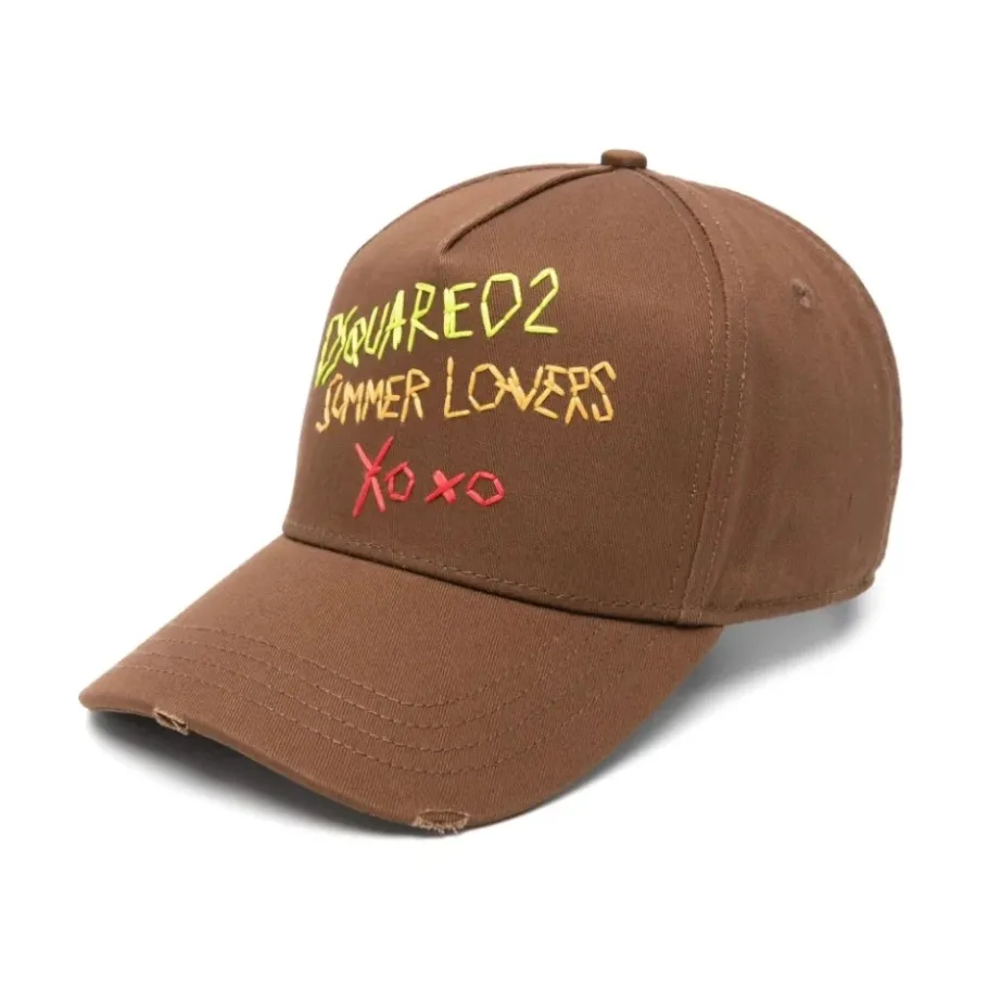 Dsquared2 e Katoenen Hoeden met Polyester Voering-Heren Petten