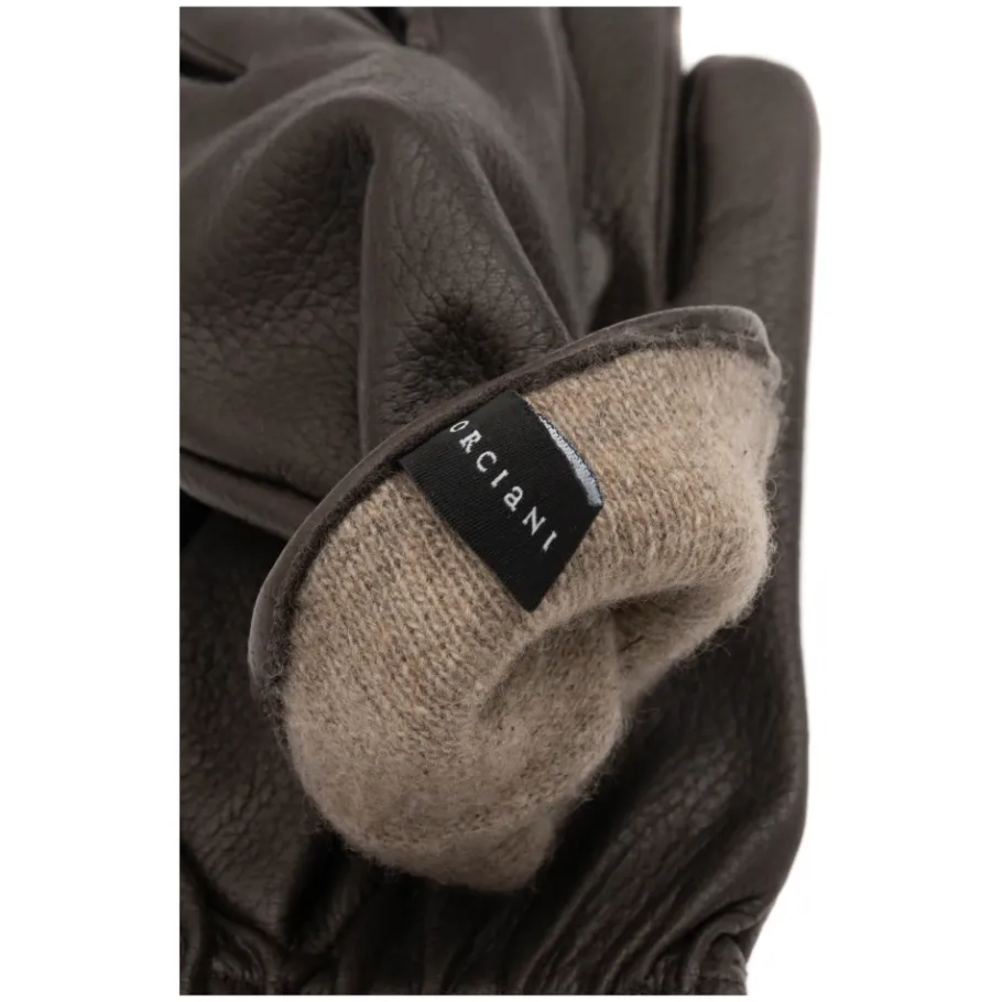 Orciani e leren gehamerde handschoenen-Heren Handschoenen