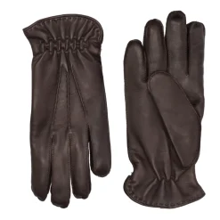 Orciani e leren handschoenen met kasjmier voering-Heren Handschoenen