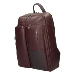 Piquadro e leren laptop rugzak-Heren Rugzakken