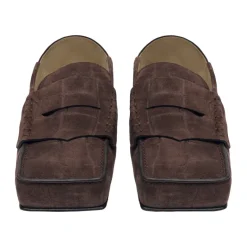 Jacquemus e Platte Leren Schoenen-Heren Instappers & Slip Ons