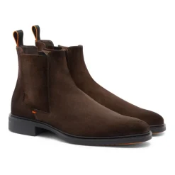 Santoni e Suède Chelsea Laarzen Lichtgewicht Stijl-Heren Laarzen