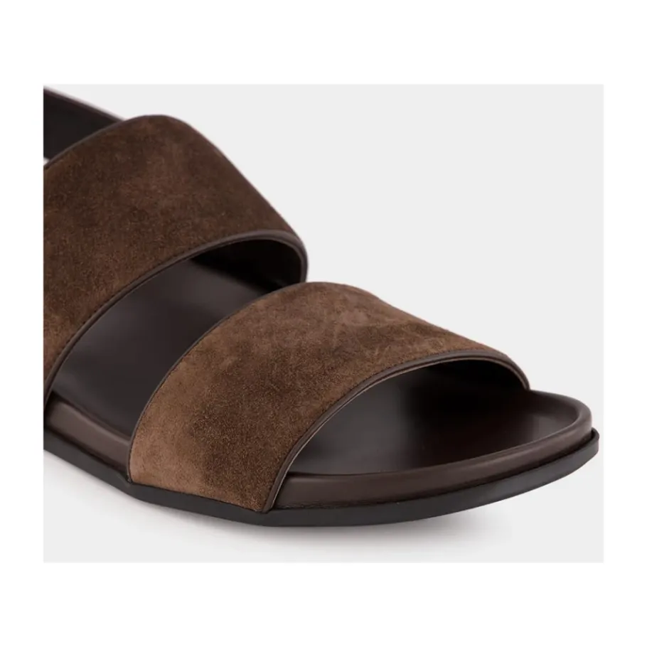 Manolo Blahnik e Suède Fussbett Sandalen-Heren Sandalen