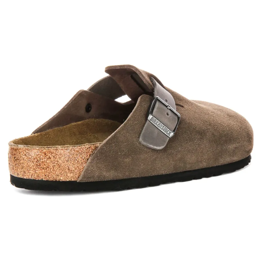 Birkenstock Bruine Suède Klompen-Heren Instappers & Slip Ons