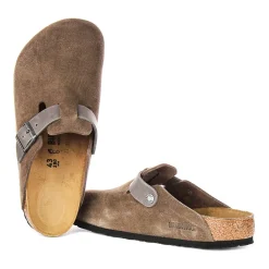 Birkenstock Bruine Suède Klompen-Heren Instappers & Slip Ons