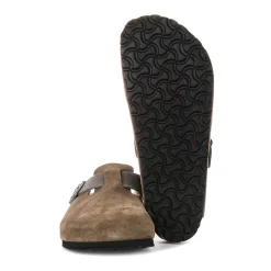 Birkenstock Bruine Suède Klompen-Heren Instappers & Slip Ons