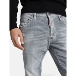 Dsquared2 Brushed Grey Skater Jeans-Heren Jeans
