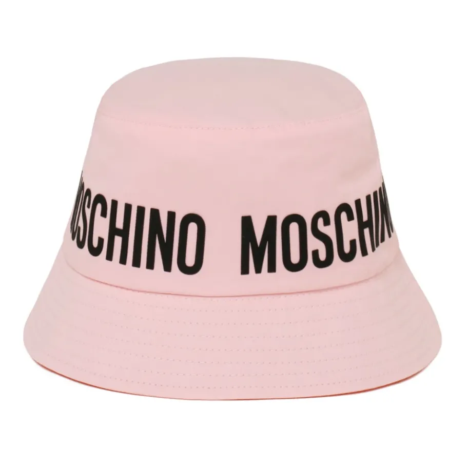 Moschino Bucket Hat met Logo-Heren Hoeden