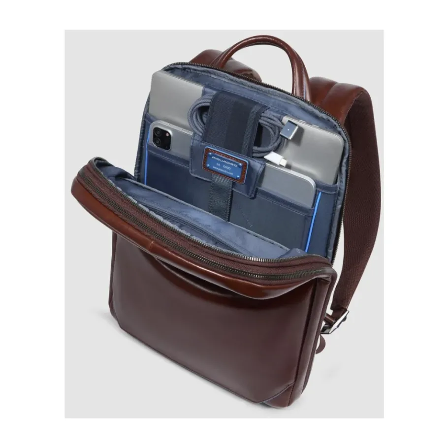 Piquadro CA6311B2 Uitbreidbare Laptop Rugzak-Heren Rugzakken