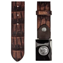 Carlo Colucci Caiman Lederen Riem-Heren Riemen
