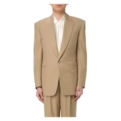 Saint Laurent Camel Tailored Blazer-Heren Kostuums