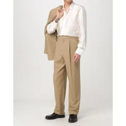 Saint Laurent Camel Tailored Blazer-Heren Kostuums